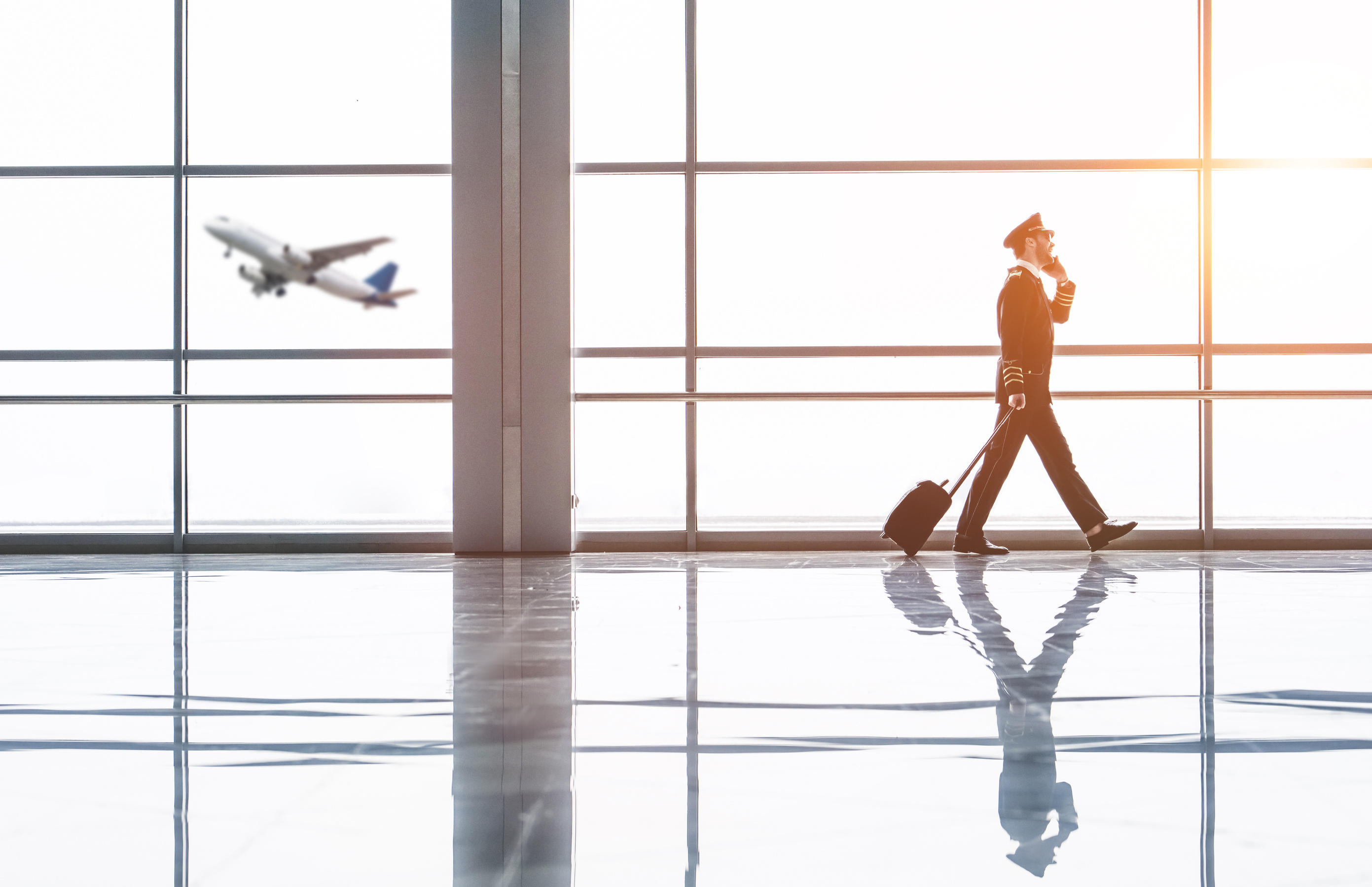 Pilot in airport